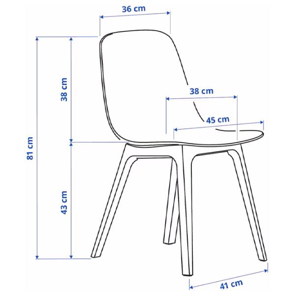 Set masă și scaune Ikea Stenssele/Odger Pătrată / PAL / Anthracite photo 7