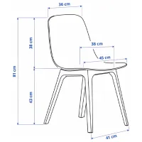 Set masă și scaune Ikea Stenssele/Odger Pătrată / PAL / Anthracite photo 7