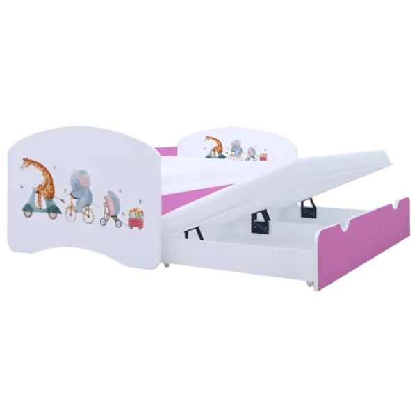 Детская кровать Happy Babies Happy Pets 80 x 160 см / ПВХ / Розовый photo 1 Детская кровать Happy Babies Happy Pets 80 x 160 см / ПВХ / Розовый photo 1