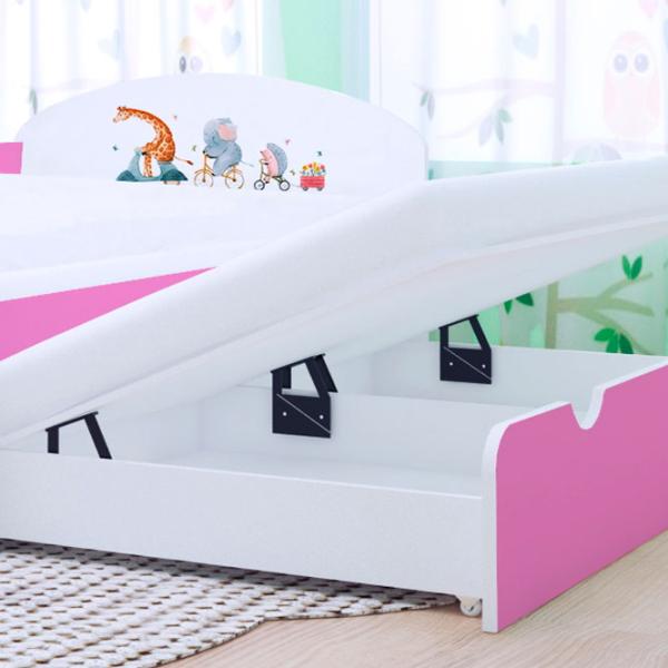 Детская кровать Happy Babies Happy Pets 80 x 160 см / ПВХ / Розовый photo 3 Детская кровать Happy Babies Happy Pets 80 x 160 см / ПВХ / Розовый photo 3