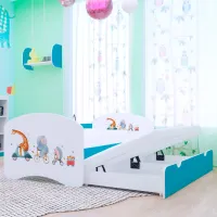 Детская кровать Happy Babies Happy Pets 80 x 160 см / ПВХ / Синий photo 2
