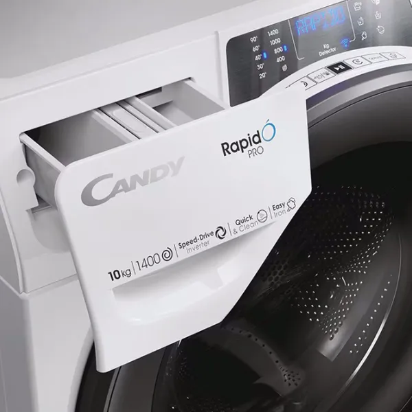 Mașină de spălat Candy RP 4106BWMR/1-S 10 kg / 1400 rpm / White photo 4