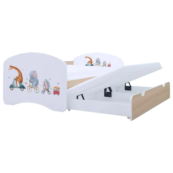 Pat pentru copii Happy Babies Happy Pets 80 x 160 cm / PVC / Light Pear photo 1 Pat pentru copii Happy Babies Happy Pets 80 x 160 cm / PVC / Light Pear photo 1