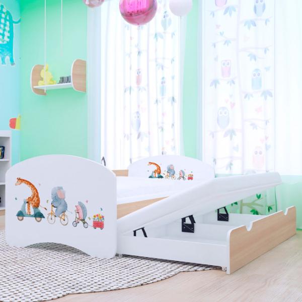 Pat pentru copii Happy Babies Happy Pets 80 x 160 cm / PVC / Light Pear photo 2 Pat pentru copii Happy Babies Happy Pets 80 x 160 cm / PVC / Light Pear photo 2