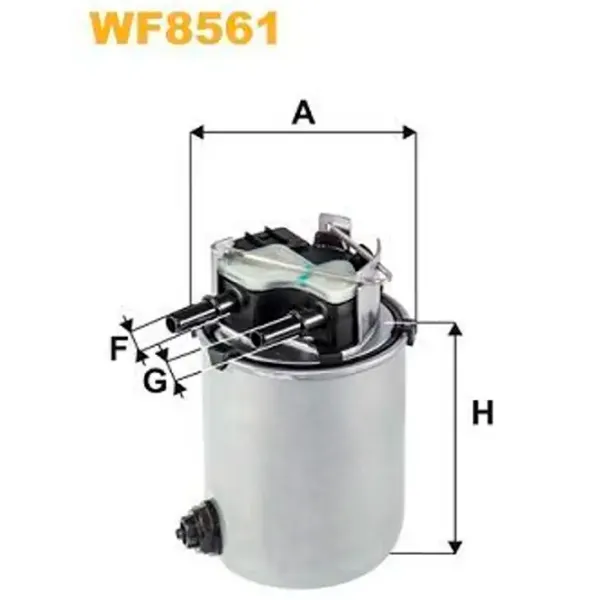 Filtru combustibil Wix Filters WF8561 98 mm photo 2 Filtru combustibil Wix Filters WF8561 98 mm photo 2