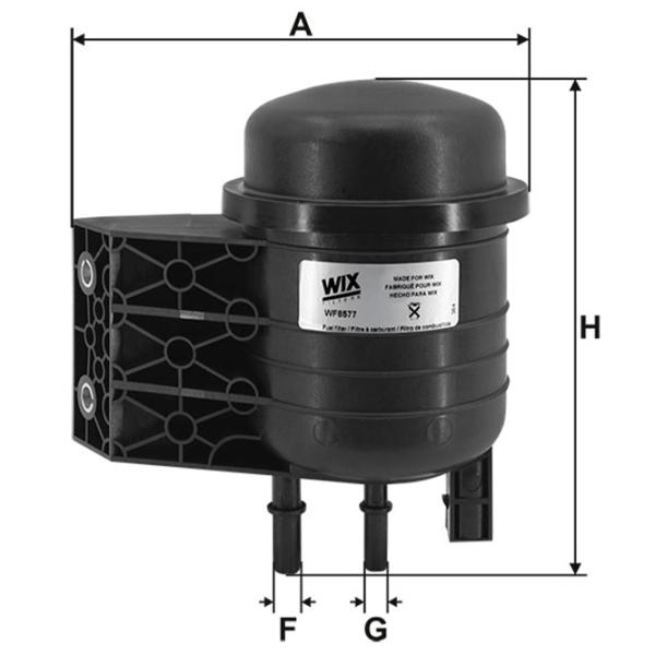 Filtru combustibil Wix Filters WF8577 101 mm photo 2 Filtru combustibil Wix Filters WF8577 101 mm photo 2