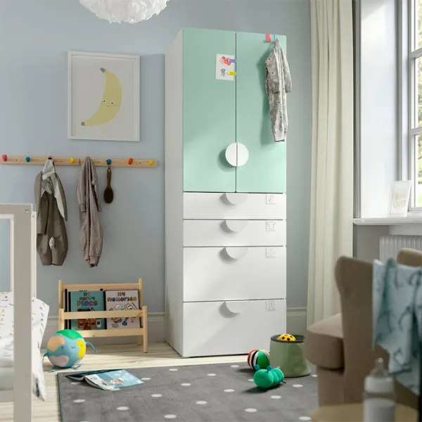 Шкаф Ikea Smastad/Platsa 60 x 57см x 181 / ДСП / Белый photo 3