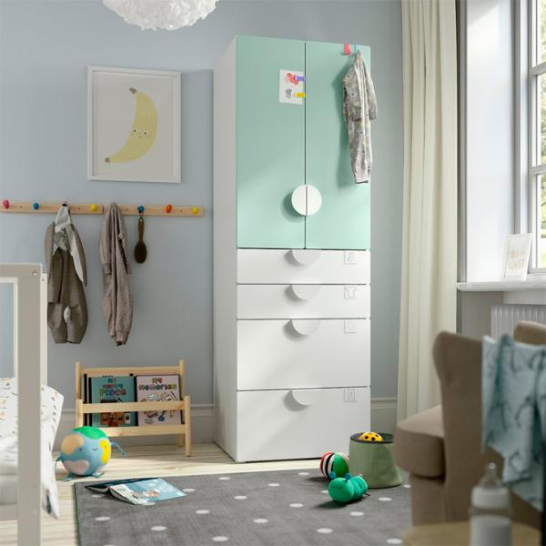 Шкаф Ikea Smastad/Platsa 60 x 57см x 181 / ДСП / Белый photo 3