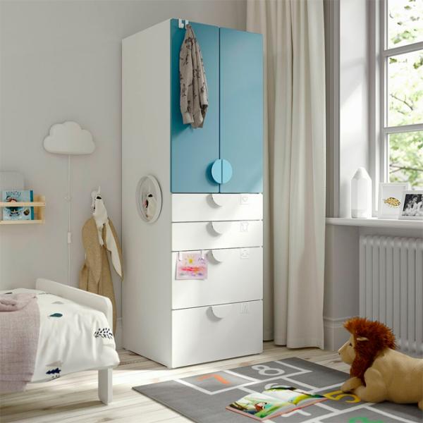 Dulap Ikea Smastad/Platsa 60 x 57 x 181 / DSP / Alb photo 2