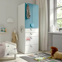Dulap Ikea Smastad/Platsa 60 x 57 x 181 / DSP / Alb photo 2
