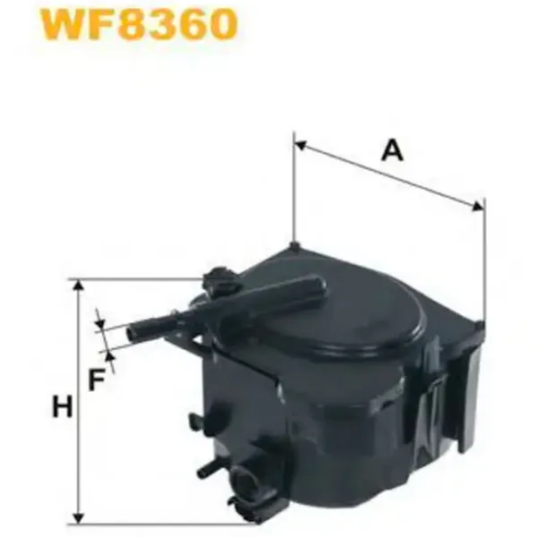 Filtru combustibil Wix Filters WF8360 123 mm photo 2 Filtru combustibil Wix Filters WF8360 123 mm photo 2