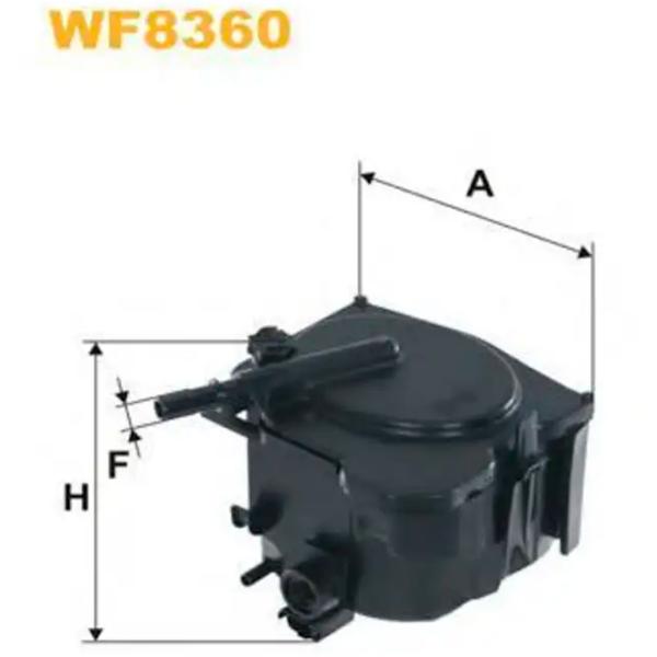 Filtru combustibil Wix Filters WF8360 123 mm photo 2 Filtru combustibil Wix Filters WF8360 123 mm photo 2