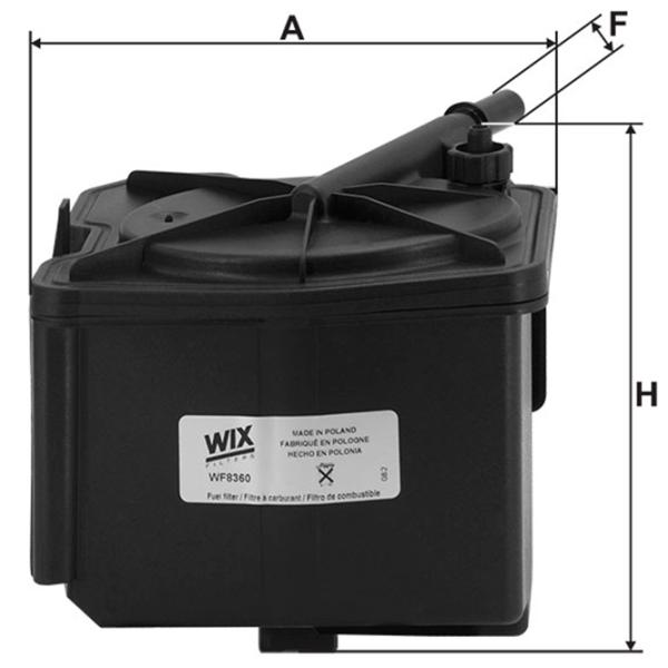 Filtru combustibil Wix Filters WF8360 123 mm photo 3 Filtru combustibil Wix Filters WF8360 123 mm photo 3