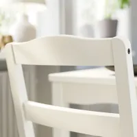 Обеденные стол со стульями Ikea Hauga Квадратная / ДСП / Белый photo 5