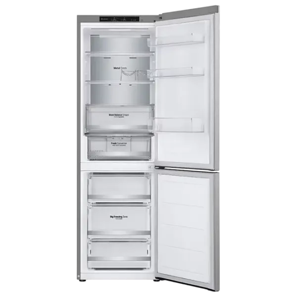 Холодильник LG GBV5140DPY с нижней морозильной камерой 344 л / 186 cm / Нержавеющая сталь photo 4 Холодильник LG GBV5140DPY с нижней морозильной камерой 344 л / 186 cm / Нержавеющая сталь photo 4