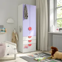Шкаф Ikea Smastad/Platsa 60 x 42см x 181 / ДСП / Белый photo 2