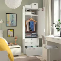 Шкаф Ikea Smastad/Platsa 60 x 42см x 181 / ДСП / Белый photo 3