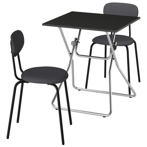 Set masă și scaune Ikea Gunde/Ostano/Remmarn Pătrată / PAL / Black photo 1 Set masă și scaune Ikea Gunde/Ostano/Remmarn Pătrată / PAL / Black photo 1