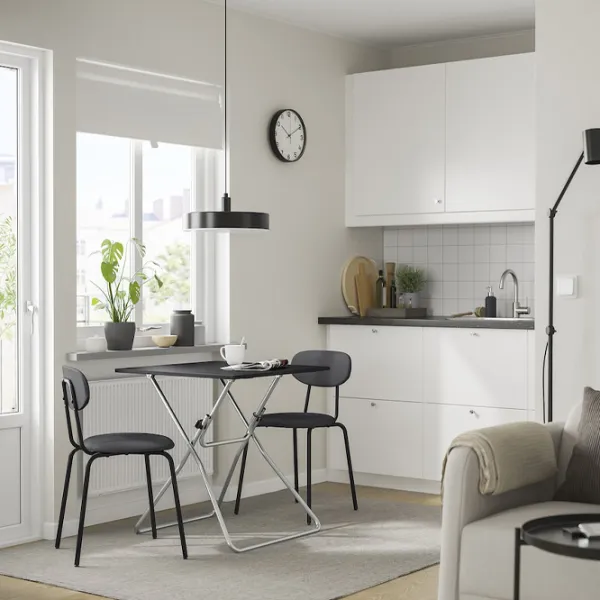 Set masă și scaune Ikea Gunde/Ostano/Remmarn Pătrată / PAL / Black photo 2 Set masă și scaune Ikea Gunde/Ostano/Remmarn Pătrată / PAL / Black photo 2