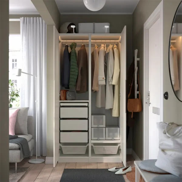 Dulap Ikea Pax/Tonstad 100 x 60 x 201.2 / DSP / Alb photo 3