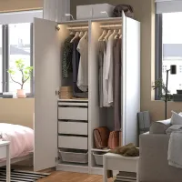 Dulap Ikea Pax/Tonstad 100 x 60 x 201.2 / DSP / Alb photo 5