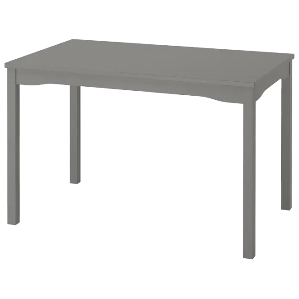 Обеденные стол со стульями Ikea Hauga/Stefan/Knisa Прямоугольная / ДСП / Серый photo 2