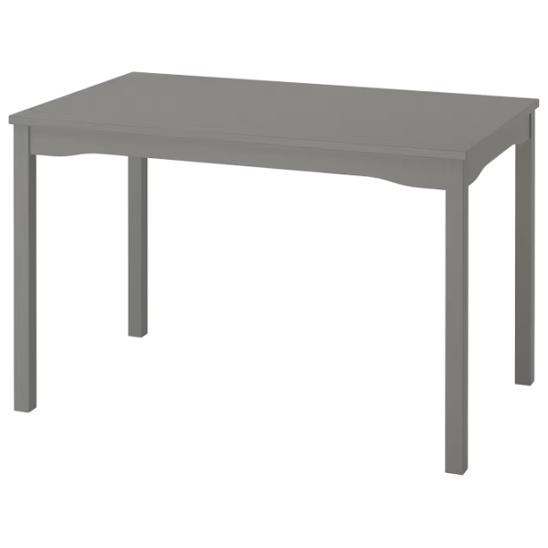 Обеденные стол со стульями Ikea Hauga/Stefan/Knisa Прямоугольная / ДСП / Серый photo 2