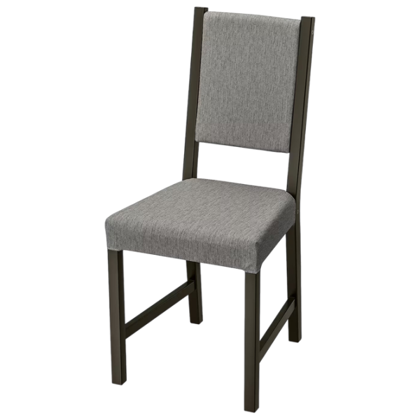 Обеденные стол со стульями Ikea Hauga/Stefan/Knisa Прямоугольная / ДСП / Серый photo 3