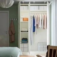 Шкаф Ikea Pax/Tyssedal 150 x 60см x 236.4 / ДСП / Белый photo 2
