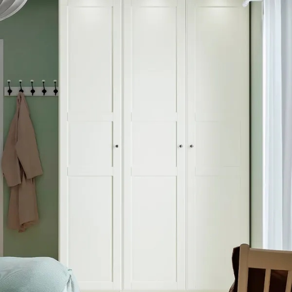 Шкаф Ikea Pax/Tyssedal 150 x 60см x 236.4 / ДСП / Белый photo 3