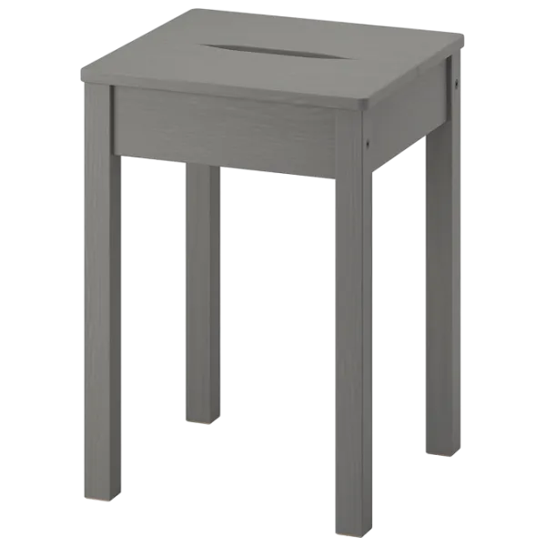 Обеденные стол со стульями Ikea Hauga Квадратная / ДСП / Серый photo 3