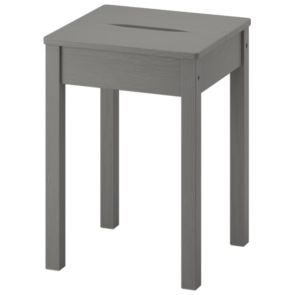 Обеденные стол со стульями Ikea Hauga Квадратная / ДСП / Серый photo 3