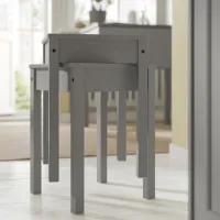 Обеденные стол со стульями Ikea Hauga Квадратная / ДСП / Серый photo 7
