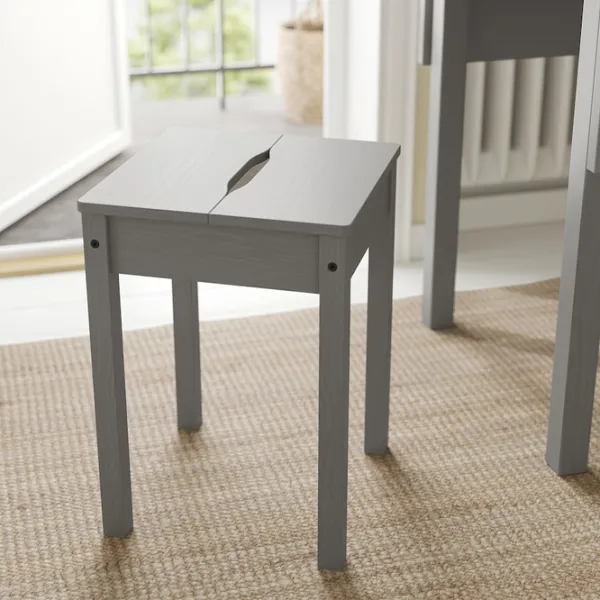 Обеденные стол со стульями Ikea Hauga Квадратная / ДСП / Серый photo 9