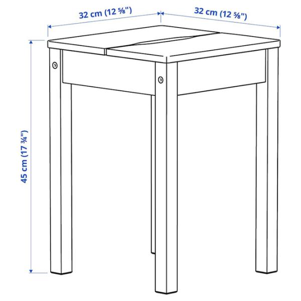 Обеденные стол со стульями Ikea Hauga Квадратная / ДСП / Серый photo 11
