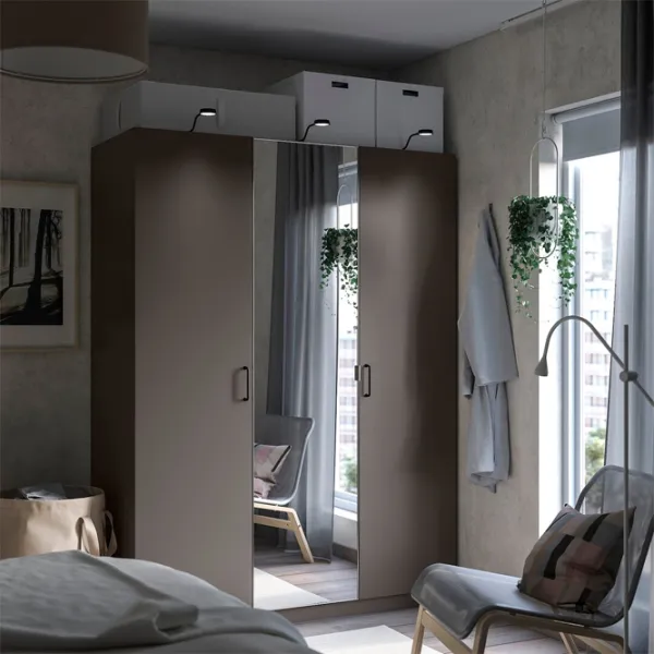 Шкаф Ikea Pax/Forsand/Aheim 150 x 60см x 201.2 / ДСП / Темно серый photo 2