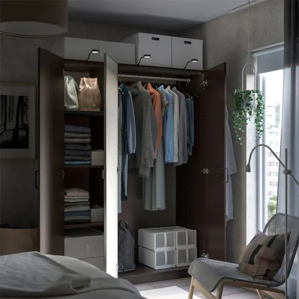 Шкаф Ikea Pax/Forsand/Aheim 150 x 60см x 201.2 / ДСП / Темно серый photo 3