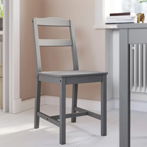 Set masă și scaune Ikea Hauga Dreptunghiulară / PAL / Gray photo 4