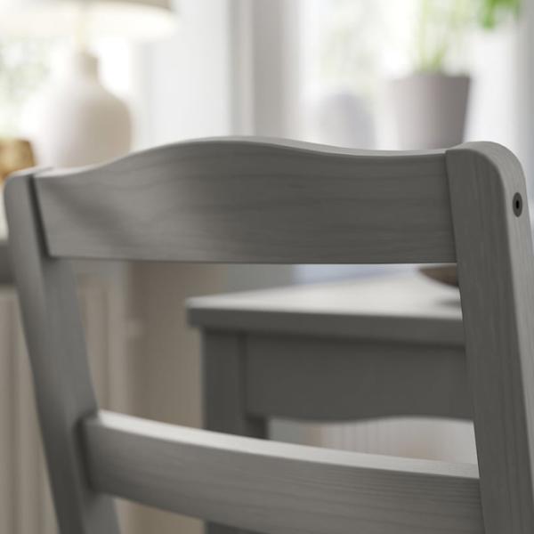 Set masă și scaune Ikea Hauga Dreptunghiulară / PAL / Gray photo 5