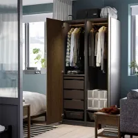 Dulap Ikea Pax/Tonstad 100 x 60 x 201.2 / DSP / Gri închis photo 5