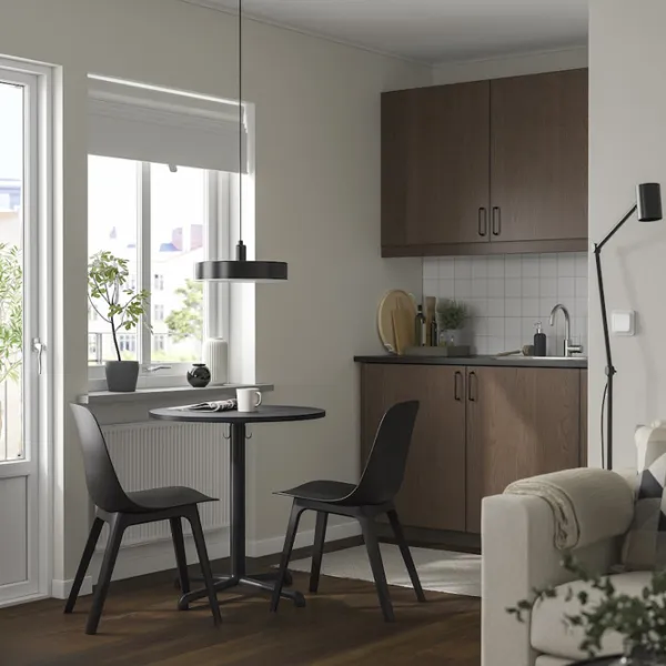 Set masă și scaune Ikea Stensele/Odger Rotundă / PAL / Anthracite photo 8