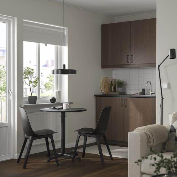 Set masă și scaune Ikea Stensele/Odger Rotundă / PAL / Anthracite photo 8