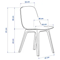 Обеденные стол со стульями Ikea Stensele/Odger Круглая / ДСП / Антрацит photo 10
