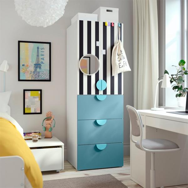 Dulap Ikea Smastad/Platsa 60 x 57 x 181 / DSP / Alb photo 2