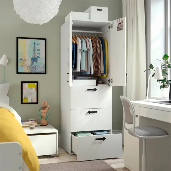 Dulap Ikea Smastad/Platsa 60 x 57 x 181 / DSP / Alb photo 3