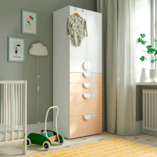 Шкаф Ikea Smastad/Platsa 60 x 42см x 181 / ДСП / Белый photo 7