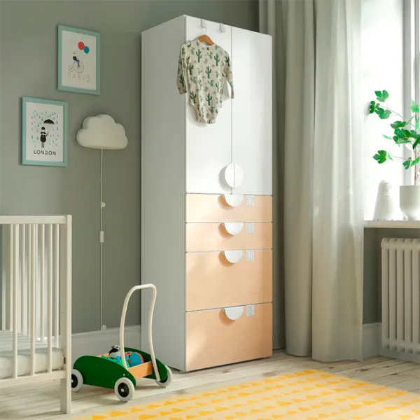 Шкаф Ikea Smastad/Platsa 60 x 42см x 181 / ДСП / Белый photo 9