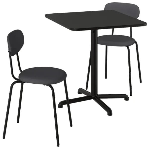 Set masă și scaune Ikea Stenssele/Ostano/Remmarn Rotundă / PAL / Anthracite photo 1 Set masă și scaune Ikea Stenssele/Ostano/Remmarn Rotundă / PAL / Anthracite photo 1