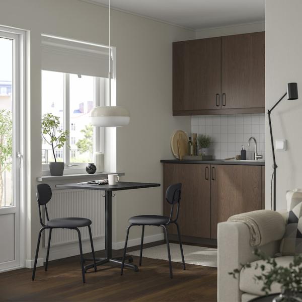 Set masă și scaune Ikea Stenssele/Ostano/Remmarn Rotundă / PAL / Anthracite photo 7 Set masă și scaune Ikea Stenssele/Ostano/Remmarn Rotundă / PAL / Anthracite photo 7