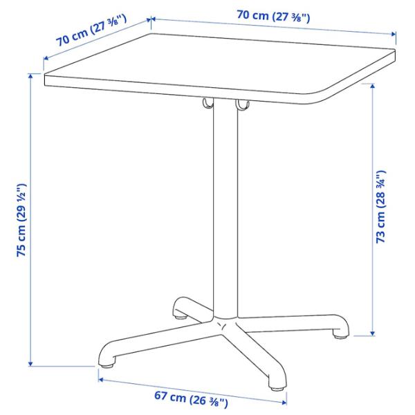 Set masă și scaune Ikea Stenssele/Ostano/Remmarn Rotundă / PAL / Anthracite photo 8 Set masă și scaune Ikea Stenssele/Ostano/Remmarn Rotundă / PAL / Anthracite photo 8